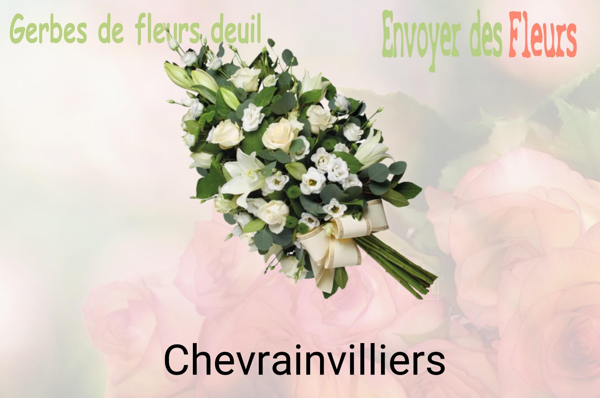 Gerbe de fleurs de deuil livrée à Chevrainvilliers